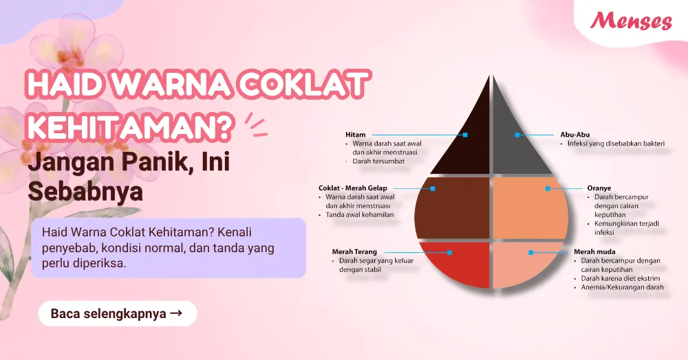 Haid Warna Coklat Kehitaman? Jangan Panik, Ini Sebabnya